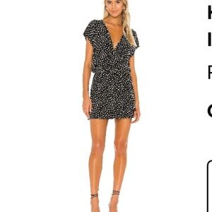 Rails Karla Black & Ivory Spots Mini Dress